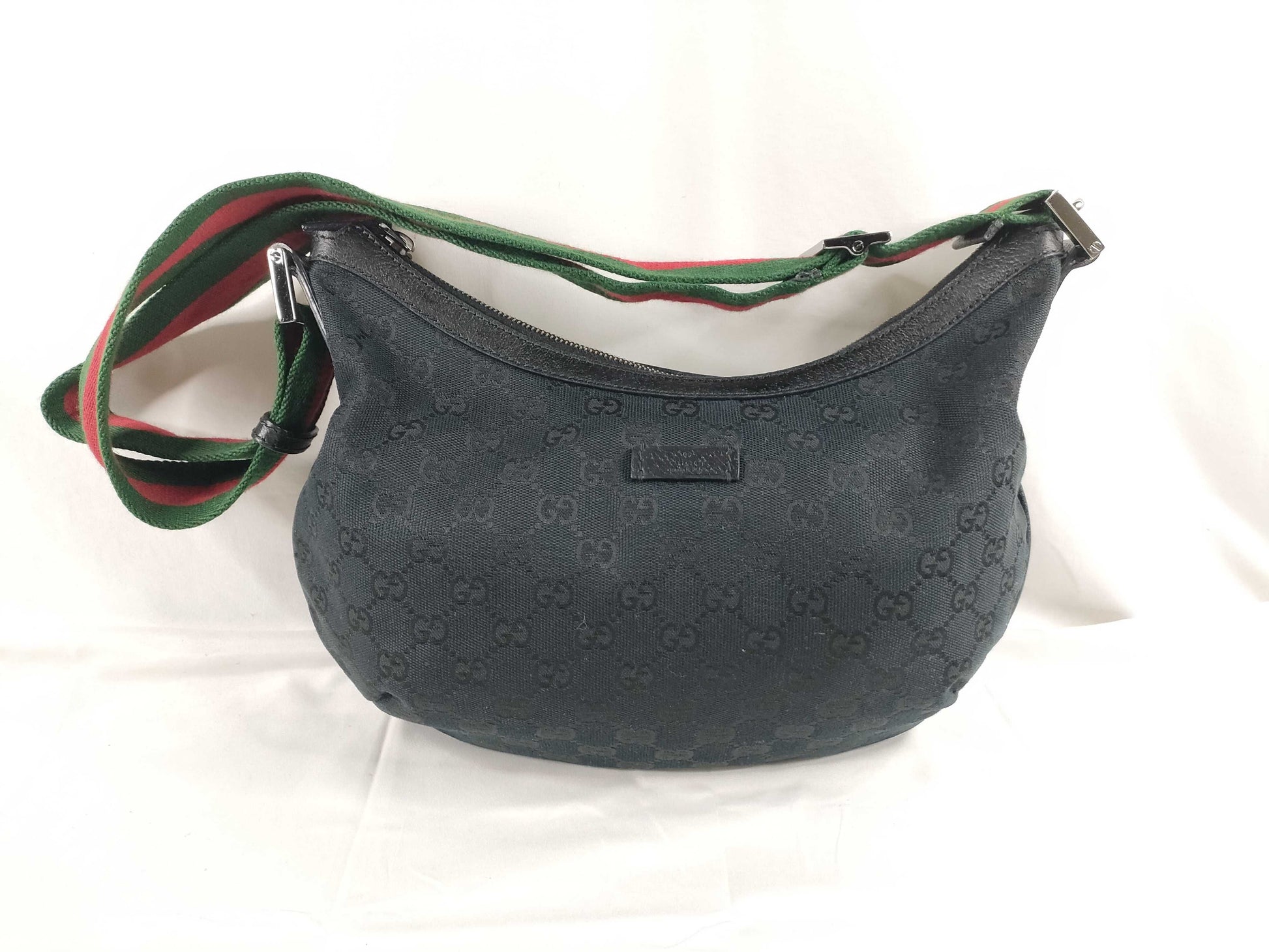 GUCCI GG Canvas GUCCI Gucci Crescent Moon Shoulder Bag Sherry Line GG Canvas Shoulder Bag