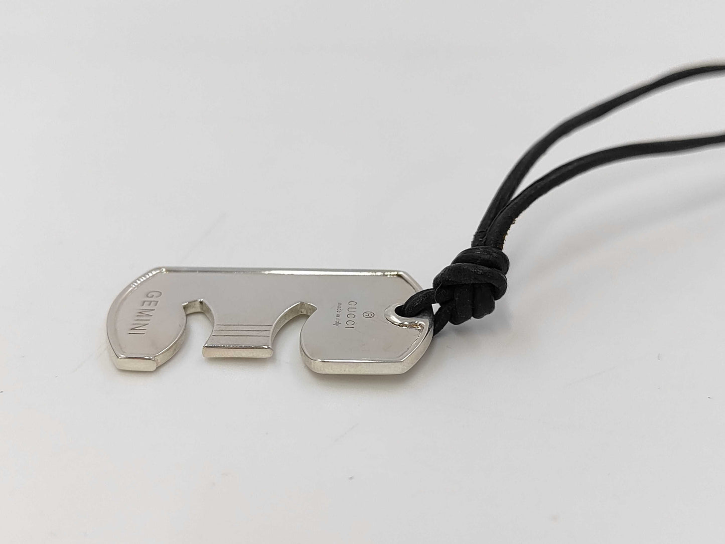 GUCCI SV925 Horoscope 10.57g Leather Strap 50cm Gemini Other Accessories