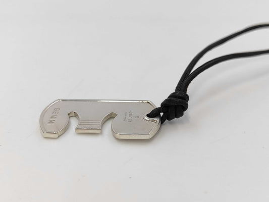 GUCCI SV925 Horoscope 10.57g Leather Strap 50cm Gemini Other Accessories