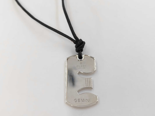 GUCCI SV925 Horoscope 10.57g Leather Strap 50cm Gemini Other Accessories