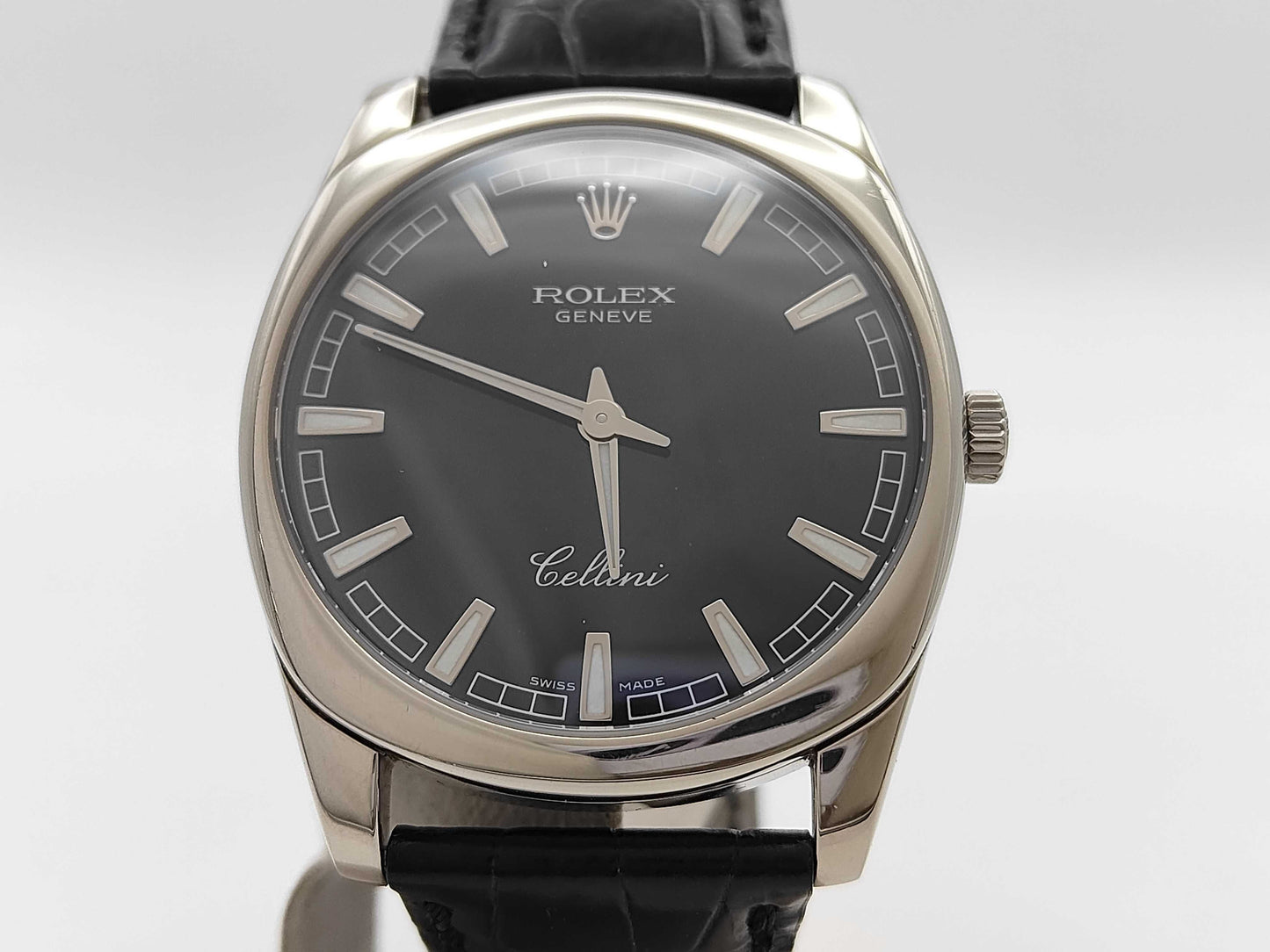 4243/9 D786881 Hand-Wound Black Dial K18 Men's Watch