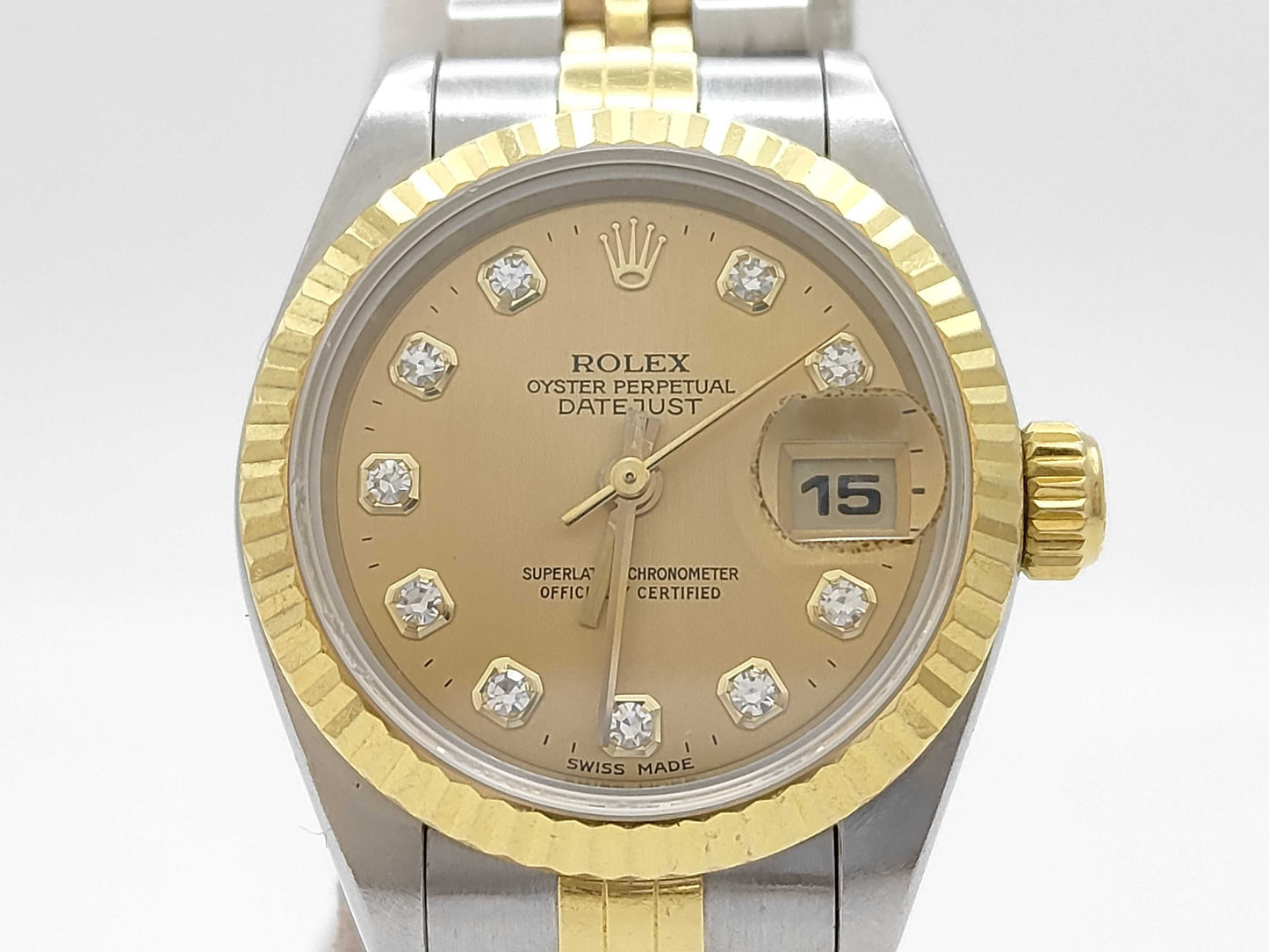 ROLEX 69173G T393607 Champagne Dial Jubilee Breath Women's Watch