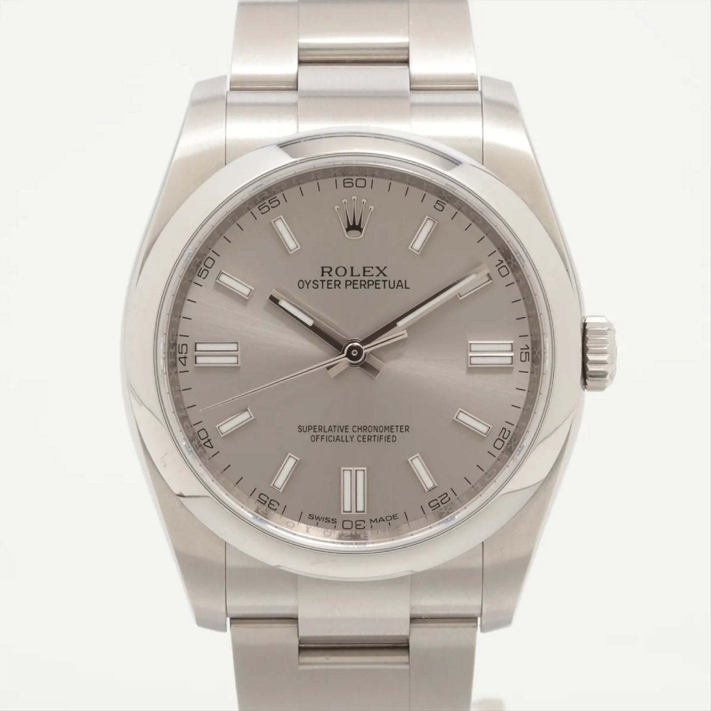 ROLEX 116000 3CR92510 Silver Dial Oyster Breath Men's Watch