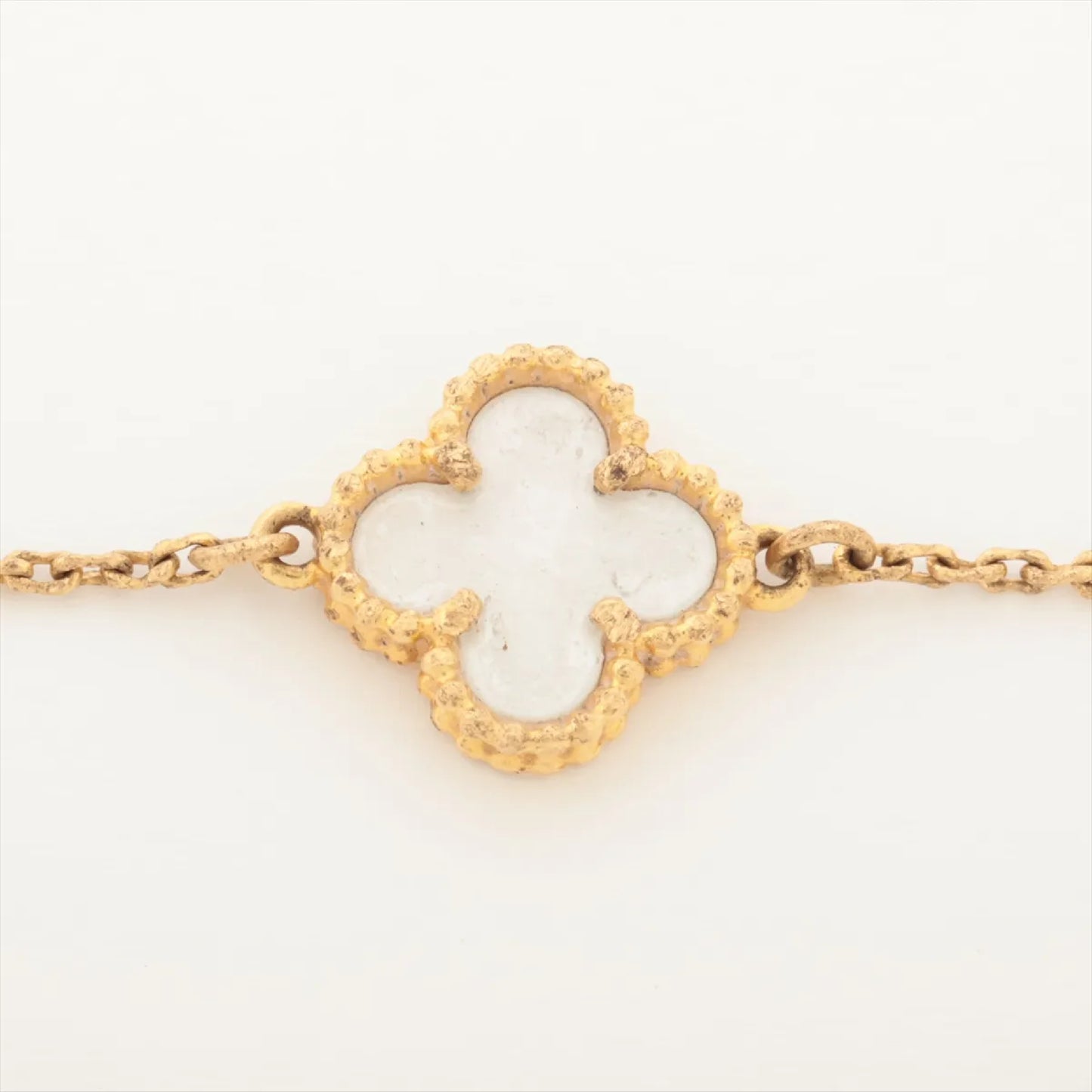 Van Cleef&Arpels Sweet Alhambra Mother-of-Pearl YG Au750 1.8g Bracelet & Bangle