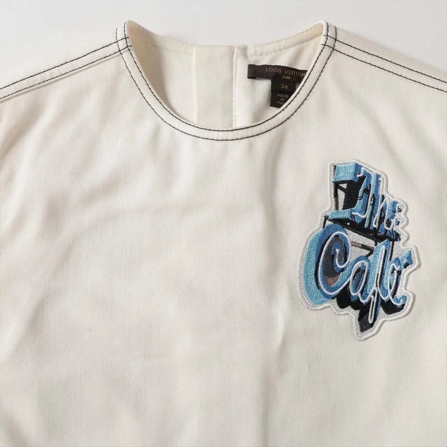 LOUIS VUITTON Vuitton 17AW Cotton Sleeveless Dress Size 34 RW172W Dress