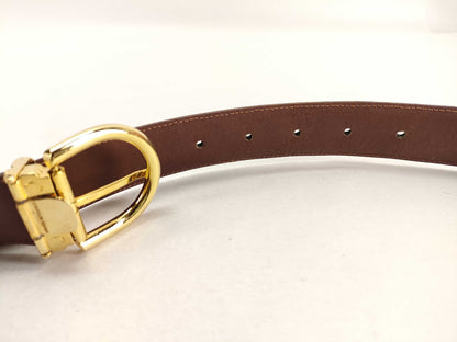 FENDI Pecan Belt Gold Fittings Belt