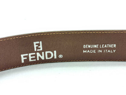 FENDI Pecan Belt Gold Fittings Belt