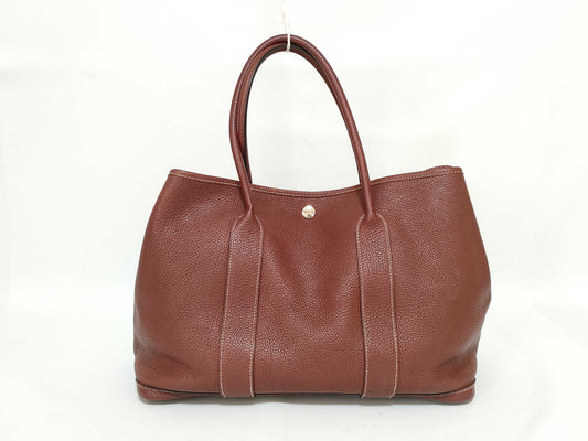 HERMES Garden Party PM Leather Tote Bag