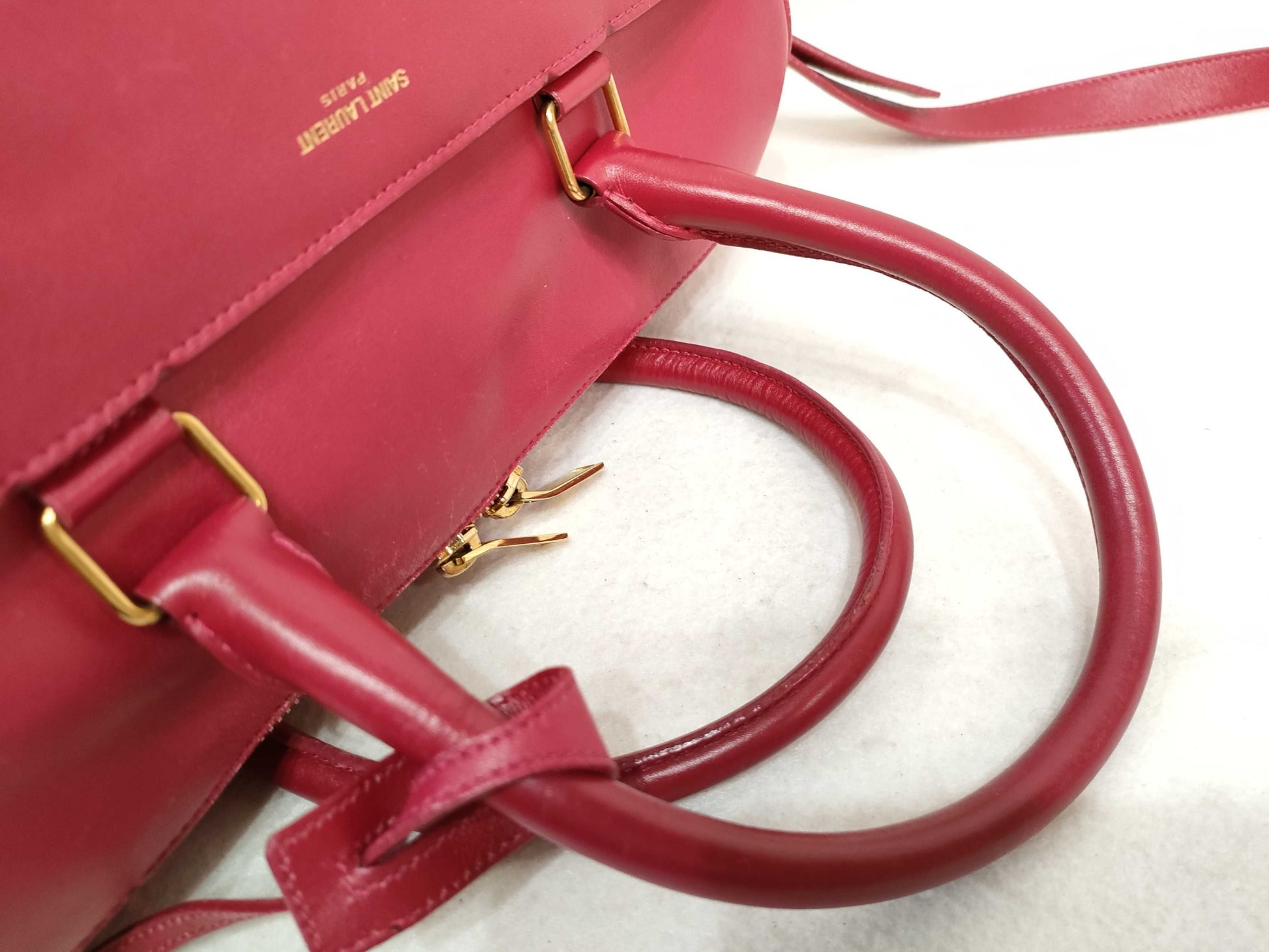 SAINT LAURENT 2way Duffel Handbag Shoulder Bag