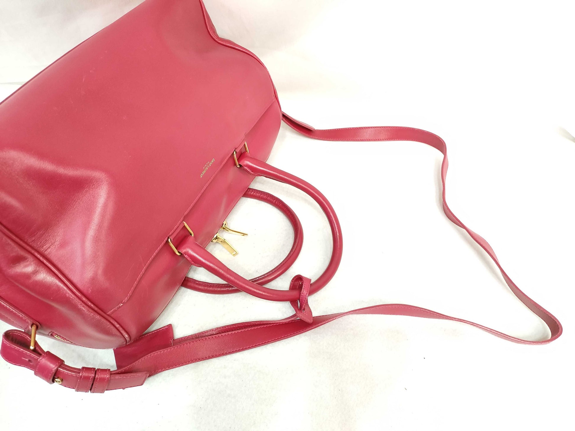 SAINT LAURENT 2way Duffel Handbag Shoulder Bag