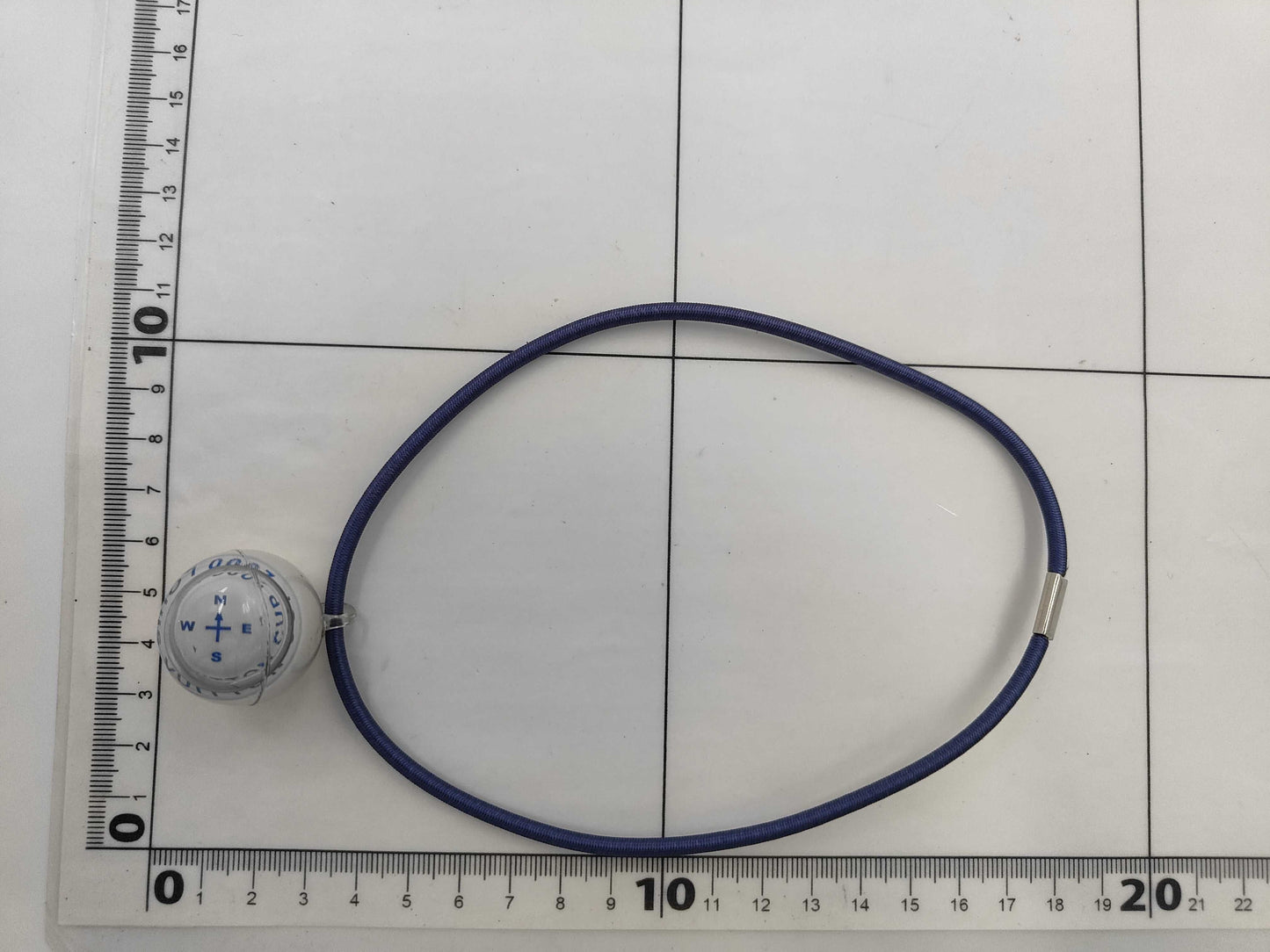 LOUIS VUITTON Louis Vuitton Compass Necklace Choker Vuitton Cup 2000 Blue Necklace