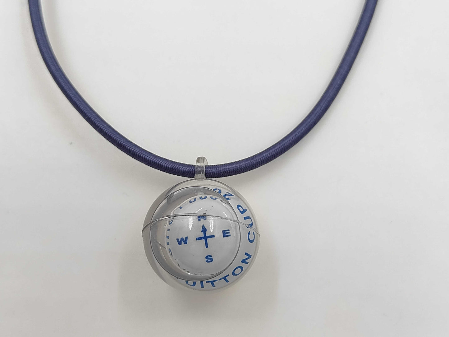 LOUIS VUITTON Louis Vuitton Compass Necklace Choker Vuitton Cup 2000 Blue Necklace