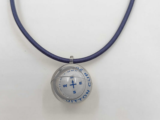 LOUIS VUITTON Louis Vuitton Compass Necklace Choker Vuitton Cup 2000 Blue Necklace