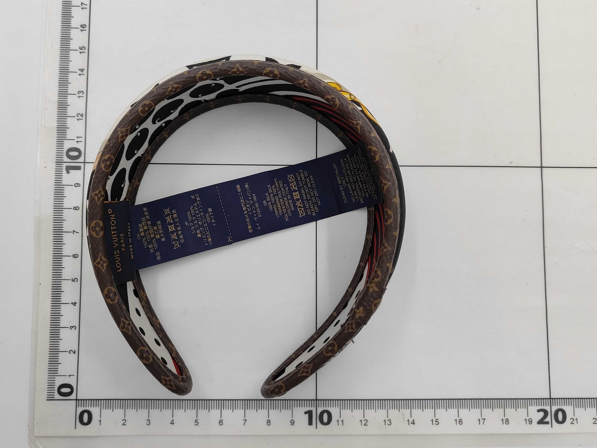 LOUIS VUITTON Louis Vuitton Be-Mindful Silk Headband Monogram M77394 Tagged Hair Accessories Hair Accessories