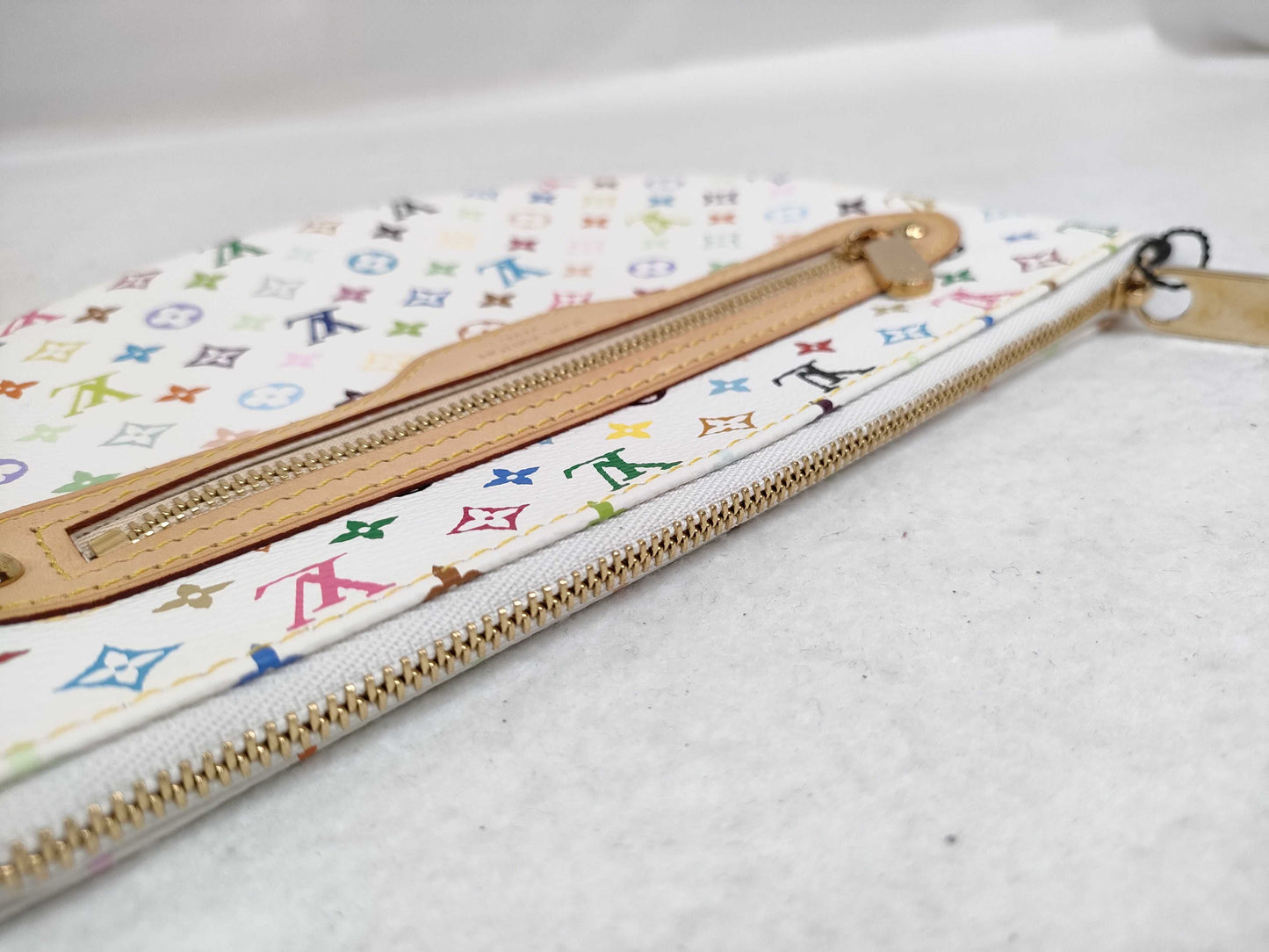 LOUIS VUITTON Monogram Multicolor Vuitton Pouch Multi White Bag Box Pouch