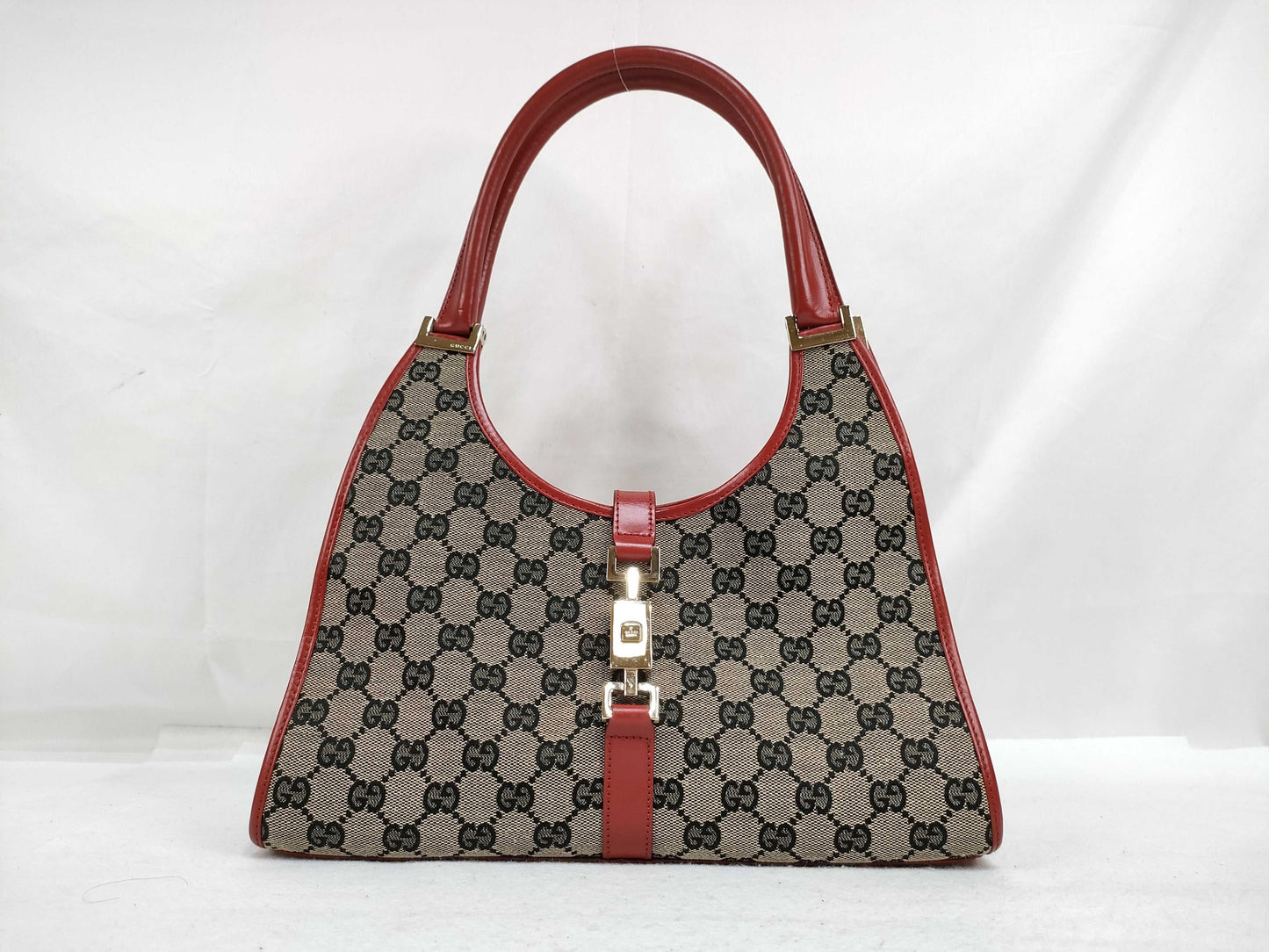 GUCCI GG Canvas Gucci Handbag Red Handbag