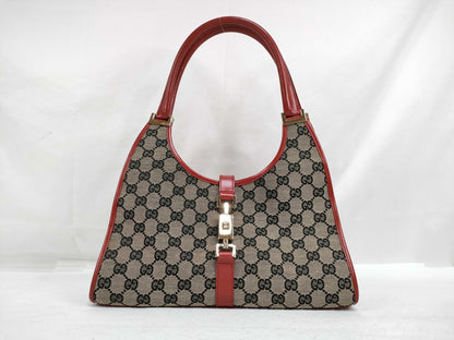 GUCCI GG Canvas Gucci Handbag Red Handbag