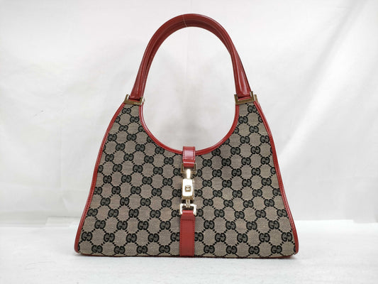 GUCCI GG Canvas Gucci Handbag Red Handbag