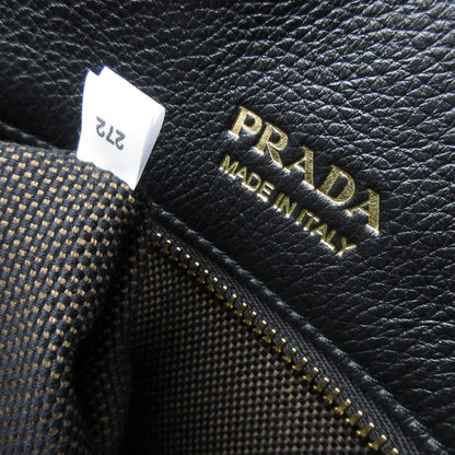 PRADA Soft Grain Leather Tote Bag 1BG522_2CYS_F0002_V_OOO Black Black Gold Fittings RFID Tag Tote Bag