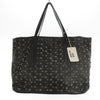 JIMMY CHOO PIMLICO Star Studs Black Black Silver Hardware Inner Camouflage Camouflage Leather Horizontal 40cm Tote Bag