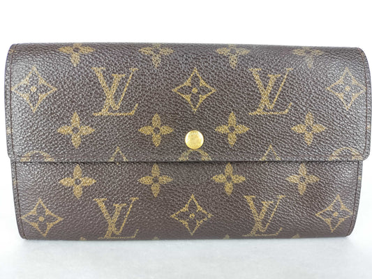 LOUIS VUITTON Monogram Louis Vuitton Pochette Credit Monogram Long Wallet Wallet