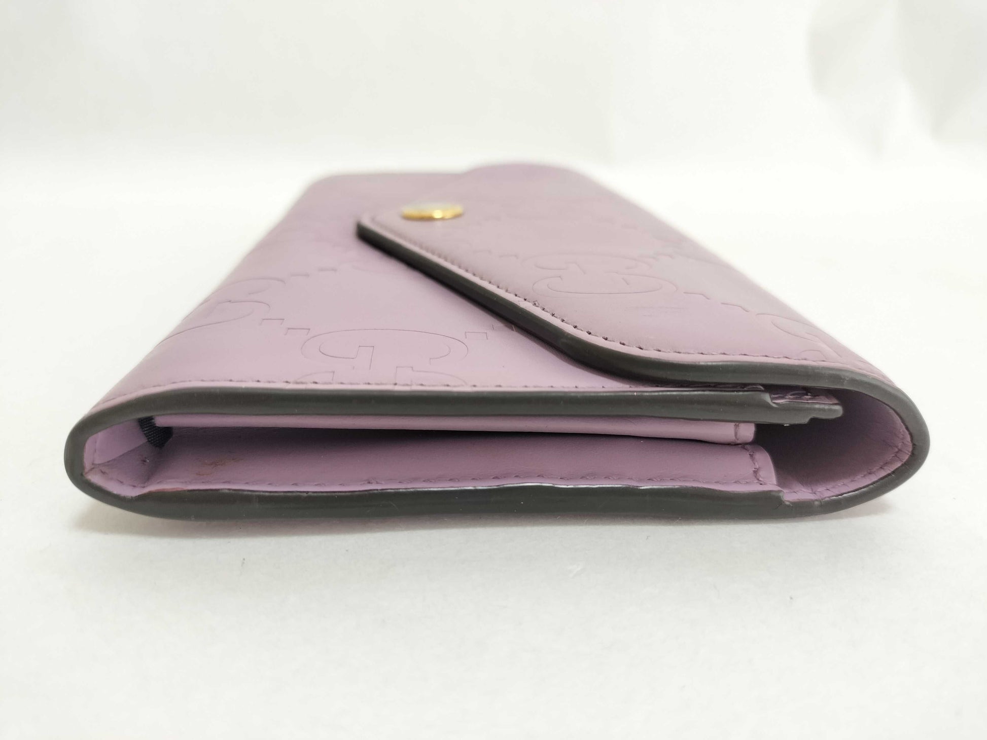 GUCCI Gucci Long Wallet Jumbo GG Pink Wallet