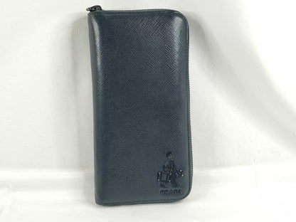 PRADA Long Wallet Porter Leather Wallet
