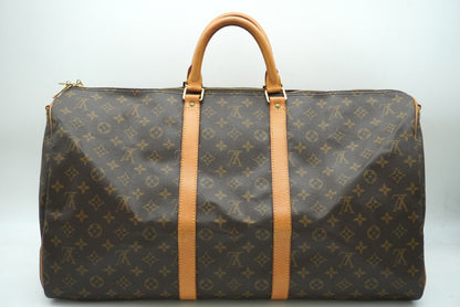 LOUIS VUITTON Monogram Keepol Vantriere 55 M41414 Shoulder Strap Boston Bag