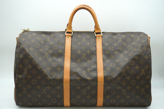 LOUIS VUITTON Monogram Keepol Vantriere 55 M41414 Shoulder Strap Boston Bag