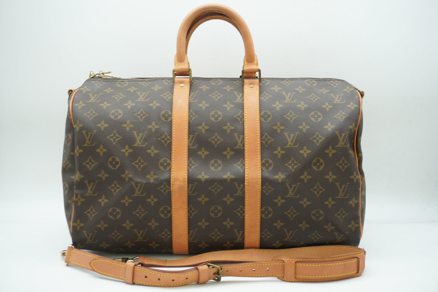 LOUIS VUITTON Monogram Key Polvantriere 45 M41418 Shoulder Strap Boston Bag