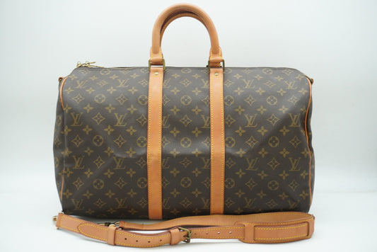 LOUIS VUITTON Monogram Key Polvantriere 45 M41418 Shoulder Strap Boston Bag