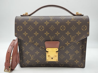 LOUIS VUITTON Monogram Monceau M51185 Shoulder Strap Handbag