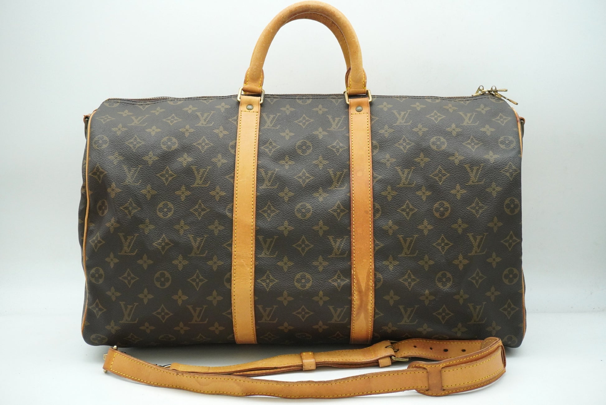 LOUIS VUITTON Monogram Key Polbangliere 50 M41416 Shoulder Strap Boston Bag