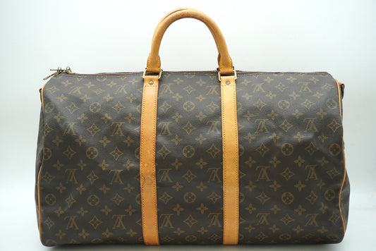 LOUIS VUITTON Monogram Key Polbangliere 50 M41416 Shoulder Strap Boston Bag