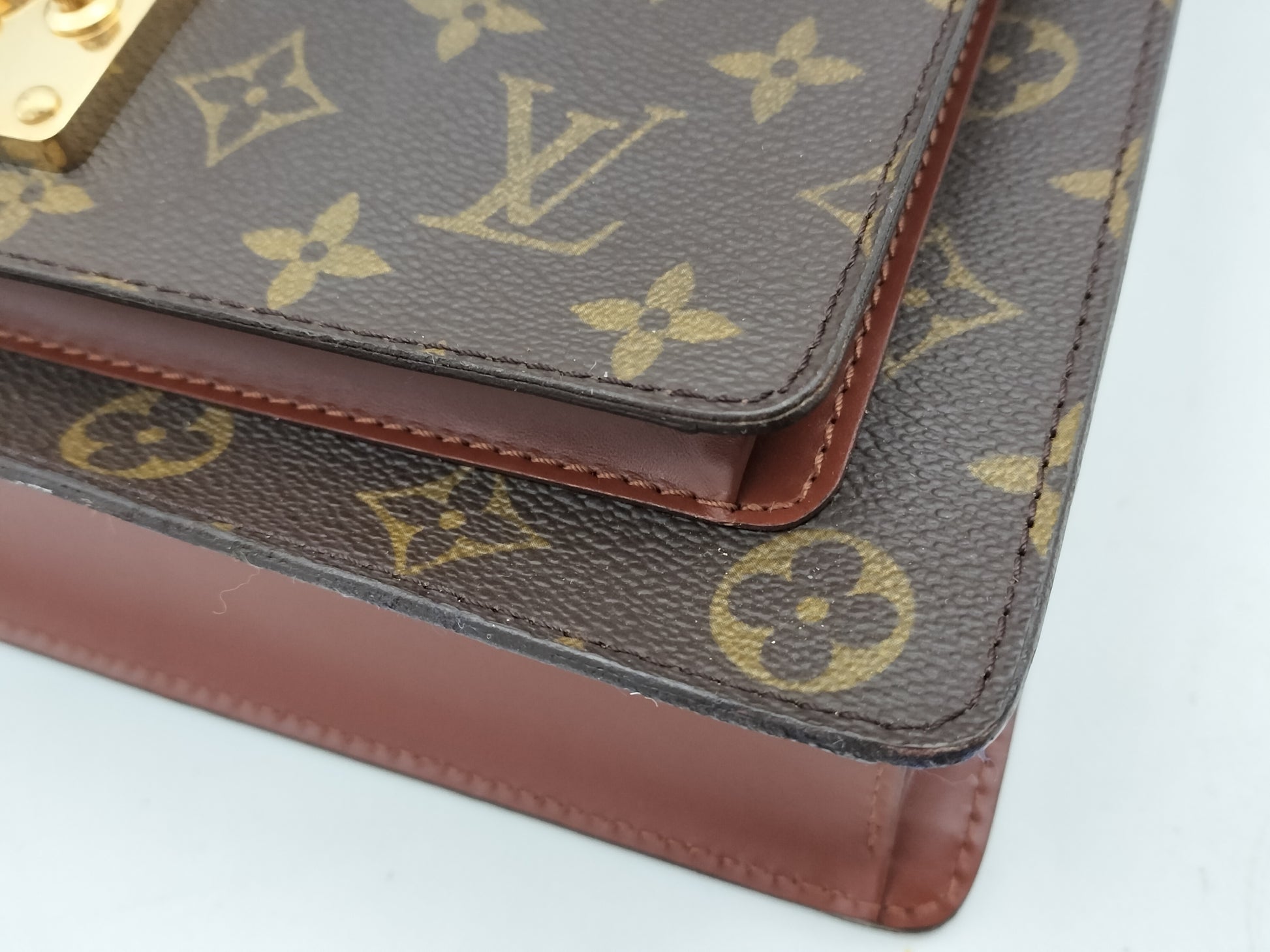 LOUIS VUITTON Monogram Monceau M51185 Shoulder Strap Handbag