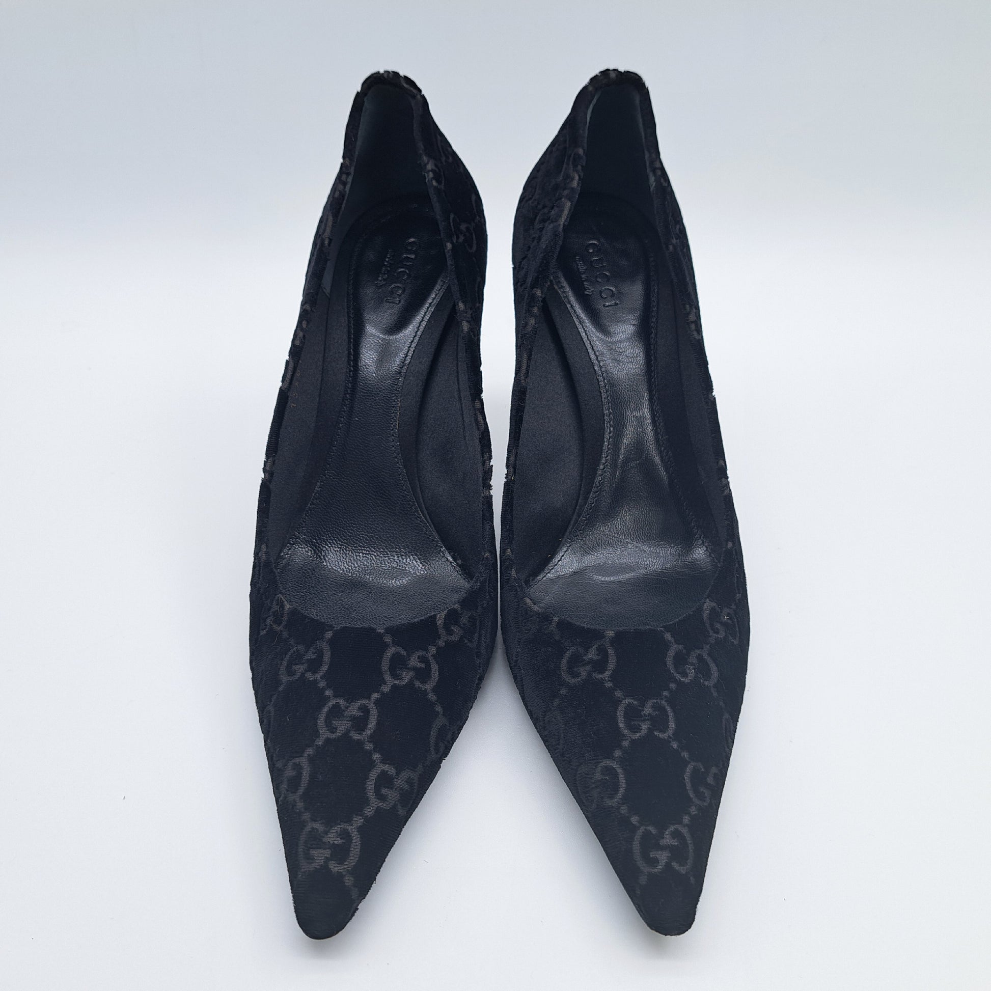 GUCCI GUCCI Bamboo Pumps Size 37 All-Over Print Pumps