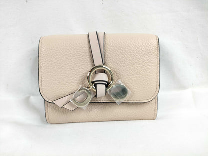 chloe Chloe Chloe ALPHABET Alphabet Flap Wallet Wallet Mini Wallet CEMENT PINK Wallet