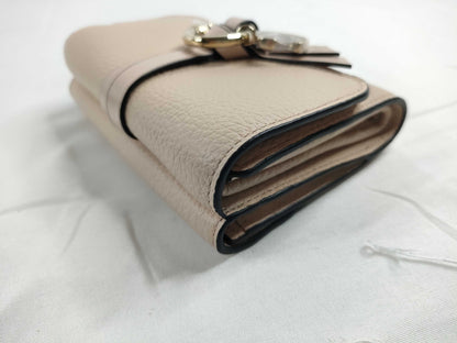 chloe Chloe Chloe ALPHABET Alphabet Flap Wallet Wallet Mini Wallet CEMENT PINK Wallet