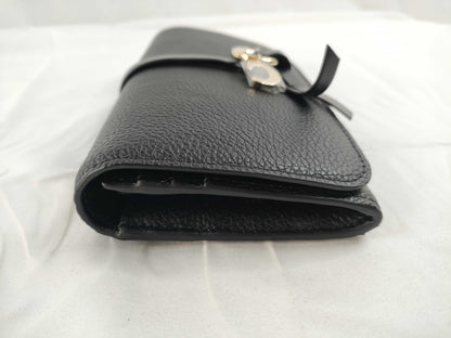 chloe Chloe ALPHABET Alphabet Flap Wallet Wallet Black Wallet