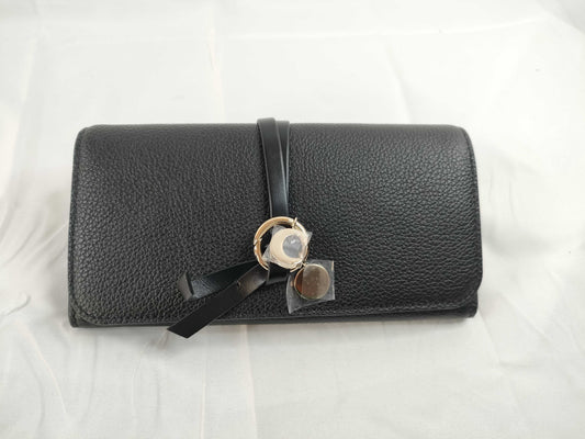chloe Chloe ALPHABET Alphabet Flap Wallet Wallet Black Wallet