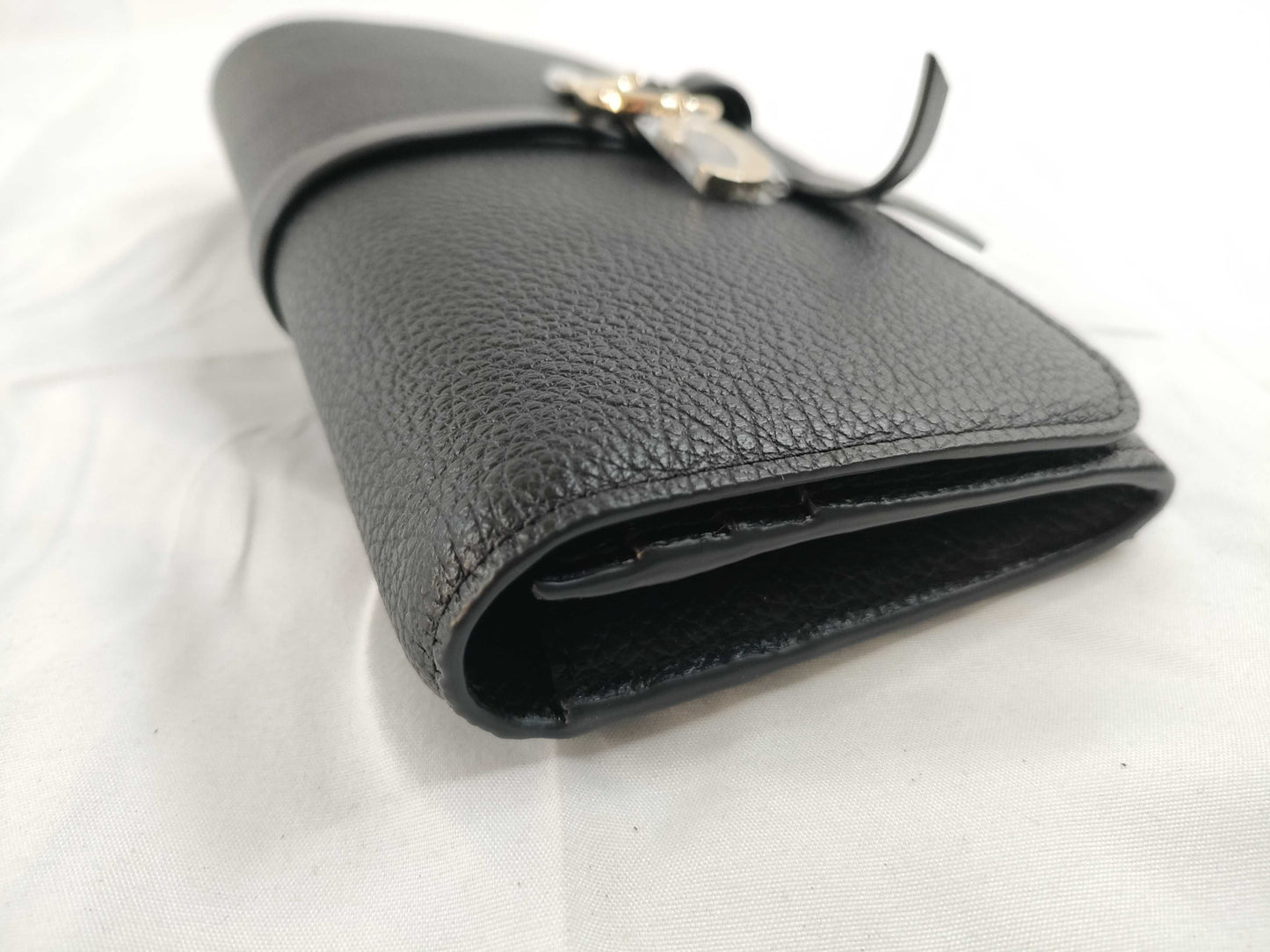 chloe Chloe ALPHABET Alphabet Flap Wallet Wallet Black Wallet