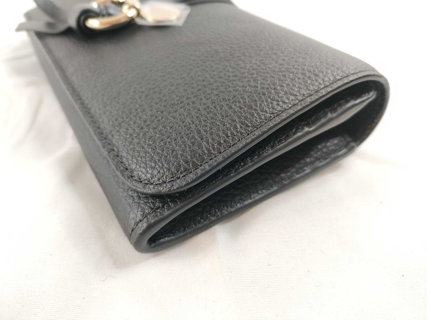 chloe Chloe ALPHABET Alphabet Flap Wallet Wallet Black Wallet