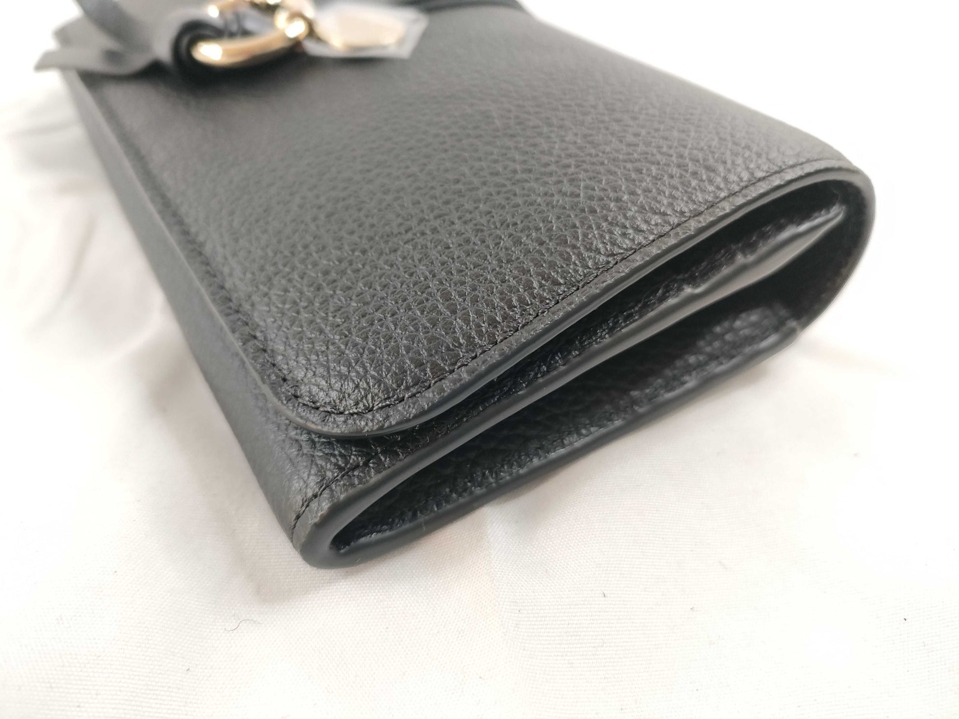 chloe Chloe ALPHABET Alphabet Flap Wallet Wallet Black Wallet