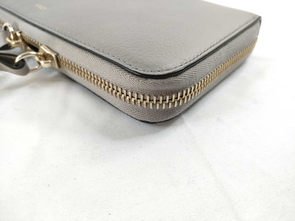 chloe Chloe ALPHABET Alphabet Long Wallet Wallet Gray Wallet