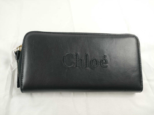 chloe Chloe Chloe Sense Wallet Round Zip Wallet Black Wallet