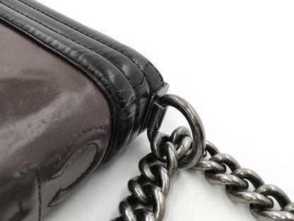 CHANEL Boy Chanel Bicolor Chain Shoulder with Seal Shoulder Bag