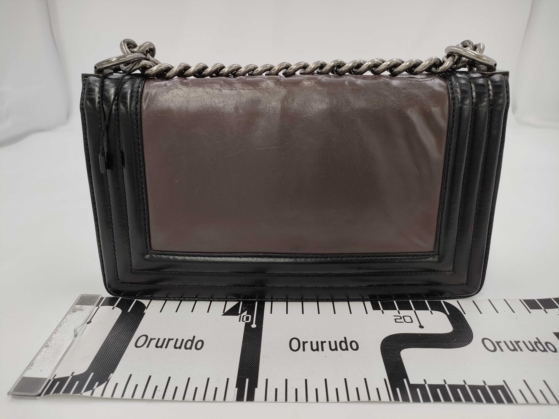 CHANEL Boy Chanel Bicolor Chain Shoulder with Seal Shoulder Bag