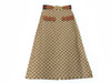 GUCCI GUCCI Long Skirt GG Canvas Sherry Horsebit 681567 36 Tagged Unused Skirt