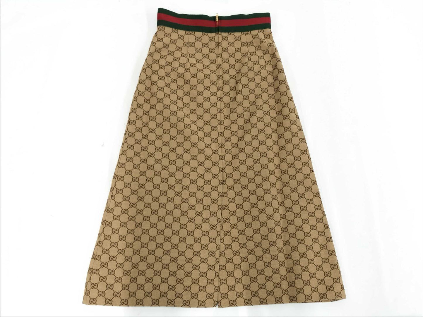 GUCCI GUCCI Long Skirt GG Canvas Sherry Horsebit 681567 36 Tagged Unused Skirt