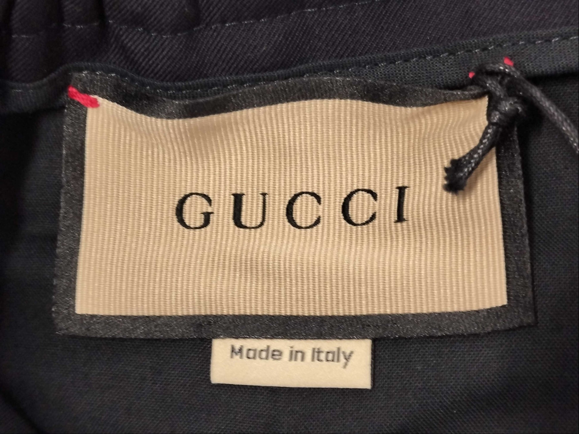 GUCCI All Over Pattern Navy Pants Bottoms 722523 Size 44 Tagged Unused Pants